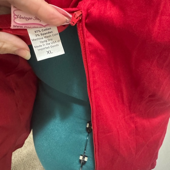 Pinup Couture Bold Red Harley Top - Picture 4 of 4